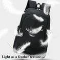 thumbnail image 4 of Rvkxad Outdoor Backpack Large Capacity, 44x32x14cm Fashion Backpack for Travel Commute, Canvas Rucksack Bag, 4 of 6