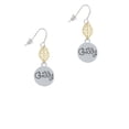 thumbnail image 2 of Delight Jewelry Silvertone Giddy Circle Goldtone Leaf French Earrings, 2 of 4