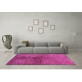 thumbnail image 3 of Ahgly Company Indoor Square Solid Pink Modern Area Rugs, 8' Square, 3 of 4