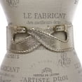thumbnail image 2 of Women's 3 1/8" - 80 mm Wide Elastic Fashion High Waist Lace Edge Crossed Stretch Belt, 2 of 2