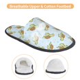 thumbnail image 3 of Fotbe Cartoon Sea Turtle Pantuflas Peludas para Mujer con Estampado, Zapatillas de Peluche, Zapatos de Invierno para Casa, Uso Interior y Exterior-Medium, 3 of 8