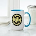 thumbnail image 4 of CafePress - MIMBRES BUNNY RABBITS BOWL DESIGN Large Mug - 15 oz Ceramic Large White Novelty Mug, 4 of 4