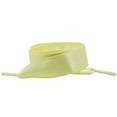 thumbnail image 1 of Santimon 2 Pairs Flat Shoe Laces Silk Ribbon Shoelace for Sneakers/ Canvas Shoes/ Board Shoes 55" Yellow, 1 of 8