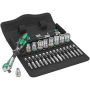 Wera Tools 05004016001 8100 SA 6 Zyklop 0.25 in. Drive Metric Speed Ratchet Set - 28 Piece