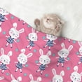 thumbnail image 2 of Disketp Rabbit Holding Flowers Dog Blanket/Bed Cover for Dogs and Cats,Puppy Essentials-Large, 2 of 8