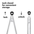 thumbnail image 3 of Pinzas OXO Good Grips de acero inoxidable mini de 18 cm, paquete de 2, 3 of 6