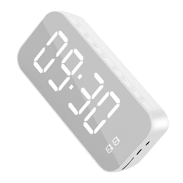 Reloj desertor Atavoz, Pantalla de Espejo de Gran Volumen recargable RELOJ PORTÁTIL ALTAVOZ INALÁMBRICO CON PARA VIJES, AL AIRE LIBRE