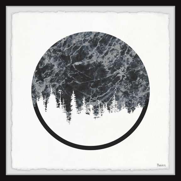 Parvez Taj "Forest Reflection" Framed Painting Print