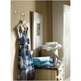 thumbnail image 2 of Large Satin Nickel Wall Mount Coat, Hat and Robe Hook, 2 of 7