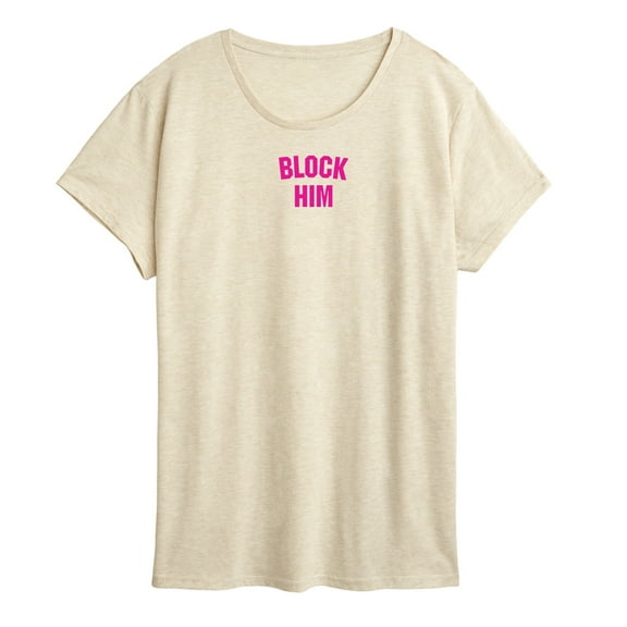 Instant Message - Block Him - Women's Short Sleeve Graphic T-Shirt