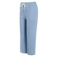 thumbnail image 2 of Akiihool Boys Uniform Pants Pull on Boys' School Uniform Stretch Jegging Flat Front Style (Light Blue,8-9 Years), 2 of 7