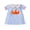 Sky Blue, variant on RUINIXCW Toddler Baby Girl Halloween Dress Outfit Cute Infant Baby Girls Summer Fall Pumpkin Dress Pumpkin Bow Embroidery Puff Short Sleeve Doll Collar A Line Plaid Dress