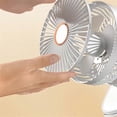 thumbnail image 4 of 6 Inches Clip Fan 1200mAh Silent Convenient Desktop Office Fan,Pink, 4 of 5