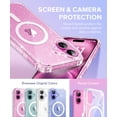 thumbnail image 2 of Funda magnética BERFY para iPhone 16 de 6.1 pulgadas con protector de pantalla, 2 of 9