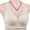 Beige, variant on Daisy Bra for Seniors Front Snap Closure Bras Comfortable Wireless Bras Stretchy Daily Breathable Sports Bra Solid Underwear