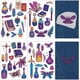 thumbnail image 1 of 4 hojas de libros mágicos de tarot, patrones de bordado solubles en agua, transferencias de puntadas y costuras Boho Moth A4, estabilizadores de tela lavables, autoadhesivos preimpresos., 1 of 6