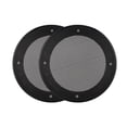 thumbnail image 1 of Cubierta protectora para altavoz de 4 pulgadas, decoración de altavoz (negro + negro), 2 uds., 1 of 8