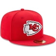 thumbnail image 2 of Men's New Era Red Kansas City Chiefs Omaha 59FIFTY Fitted Hat, 2 of 4