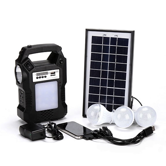Portable Power Station Solar Generator Solar Panel Emergency Supply & FM 4500MA
