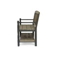 thumbnail image 4 of Noble House Zoriah Rustic Acacia Wood Bench with Shelf, Gray and Black, 4 of 12