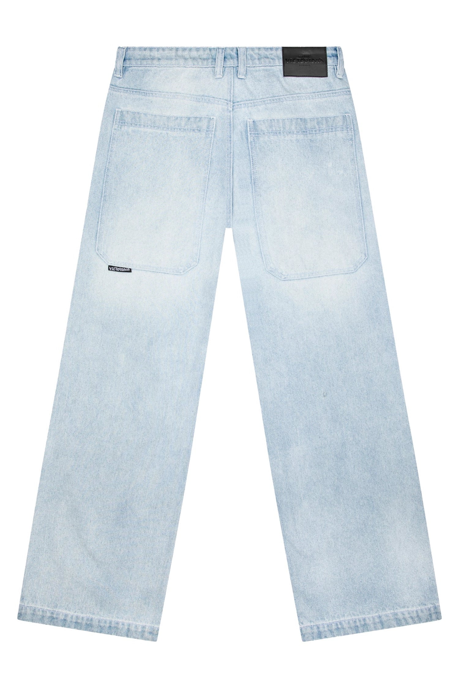 Victorious Men's Wide Leg Baggy Jeans, DL998, Raw Denim