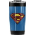 thumbnail image 1 of Superman Charcoal Shield Stainless Steel Tumbler 20 oz Coffee Travel Mug/Cup, Vacuum Insulated & Double Wall with Leakproof Sliding Lid | Great for Hot Drinks and Cold Beverages, 1 of 7