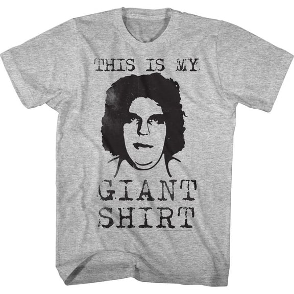 Andre The Giant Giant Shirt Gray Heather Adult T-Shirt 4Xl