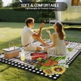thumbnail image 4 of Farmhouse Cow Outdoor Rug 5x7 Ft - Reversible Patio Rug Outdoor Camping Rugs, Country Sunflowers Pig Cabin Barn Wooden Washable Indoor Outdoor Area Rugs, Non-Slip Outdoor Carpet Runner for Deck/Porch, 4 of 8