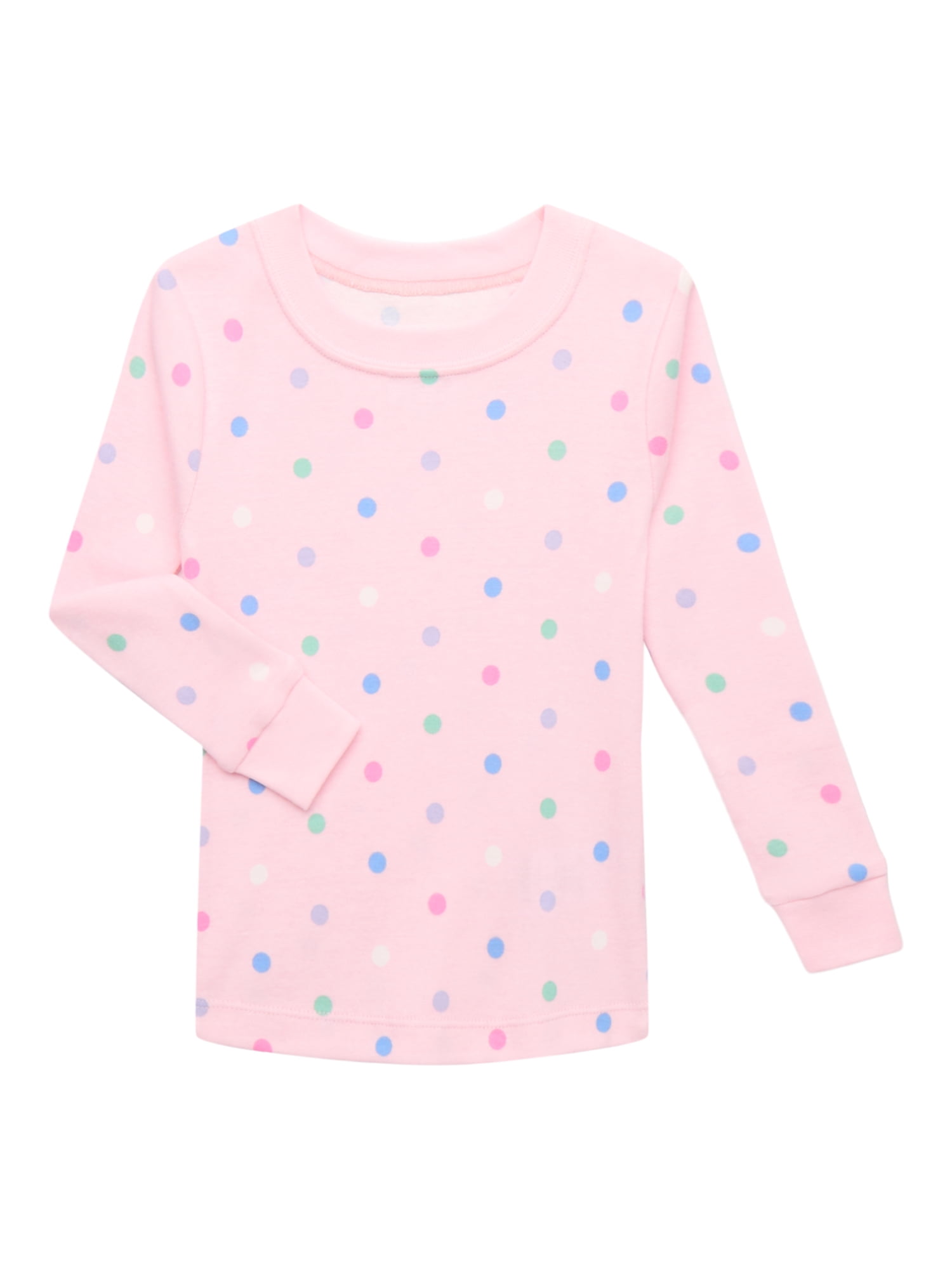 Wonder Nation Toddler Cotton Long Sleeve Tee and Pants Pajama 3-Pack Set, 6-Piece, Sizes 12M-5T