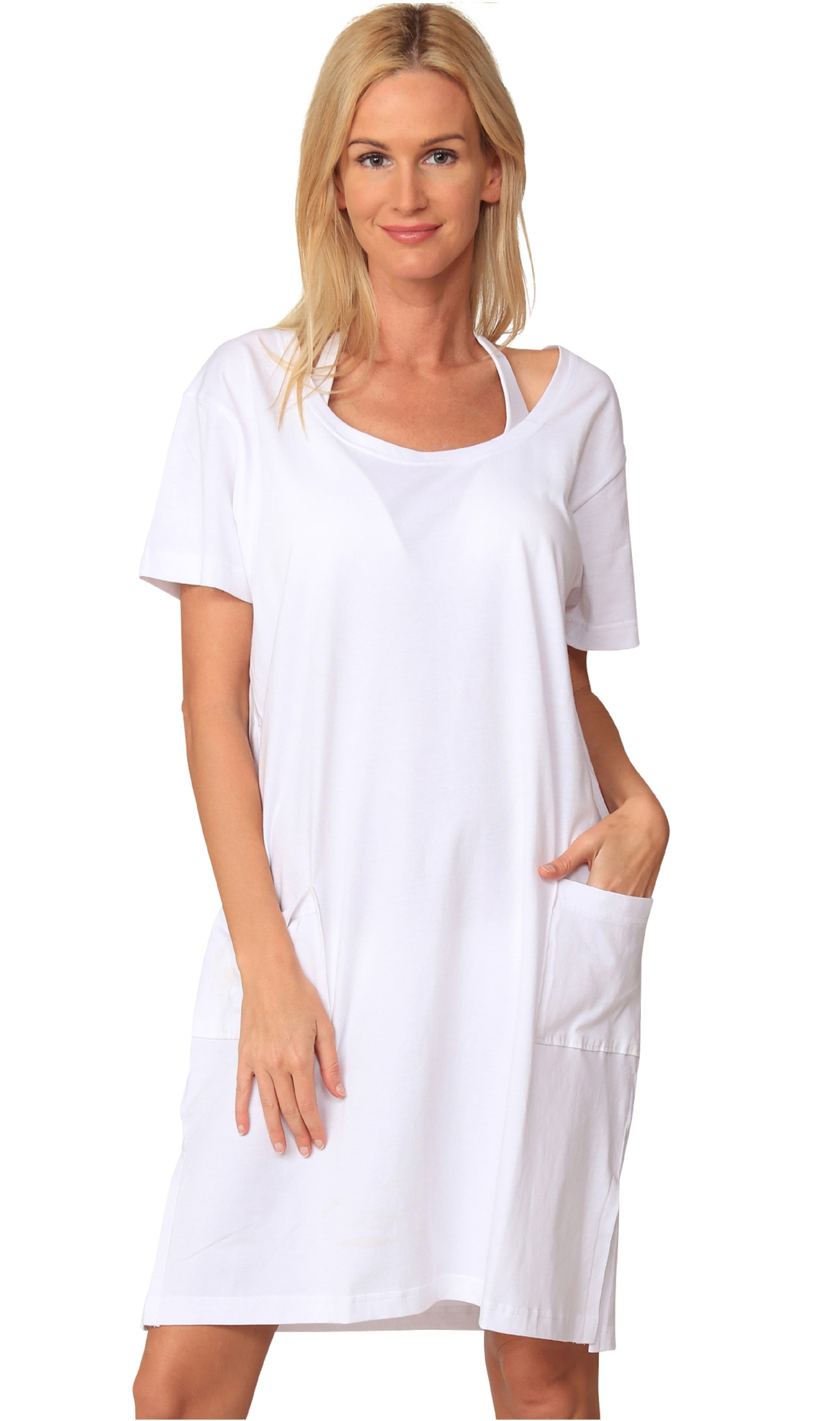 Ingear Cotton Dress Beach Casual Sleeve Summer Fashion Cover Up ...
