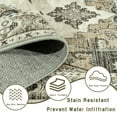 thumbnail image 6 of ASPILLOW Machine Washable Area Rug 5x7 Brown Soft Anti-slip Carpet Vintage Inspired Distressed Low Pile for Living Room Dining Room Bedroom Den, 6 of 8