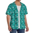 thumbnail image 2 of Gukieu Ducks A Print Men's Short-sleeved Shirts, Button-down Pocket Shirts, T-shirts, Beach Vacation Travel Summer Clothing-3X-Large, 2 of 5