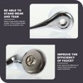thumbnail image 2 of Shisuyan D-Shaped Switch Handles Silver 10Pcs Abs Material For Bathroom And Kitchen, 2 of 8