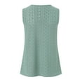 thumbnail image 4 of vigerkar Womens Tank Tops Peplum Tops for Women Dressy Sleeveless V Neck Babydoll Tank Tops (Green, S), 4 of 9