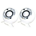 thumbnail image 1 of Shisuyan Haut-Parleur d'Ordinateur Professionnel Blanc Abs 2 Pcs 3.9X3.1X2.8In, 1 of 8