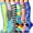 Blue Yellow, variant on 6 Pairs Medical Sport Compression Socks - 15-20mmhg Graduated Knee-High Support for Men & Women, Ideal for Soccer, Running, and Nurses