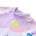 thumbnail image 6 of GYRATEDREAM Girls Swimsuits Rashguard Unicorn 2-Pieces Long Sleeve Bathing Suit with Cap 2-7 Years, 6 of 10