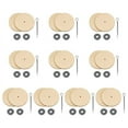 thumbnail image 1 of 10 juegos de conectores de juntas para muñecas, pasadores de chaveta y discos de tablero de fibra de madera, pernos de enganche móviles, accesorios para muñecas, 35 mm, 1 of 6