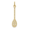 thumbnail image 3 of 14k Yellow Gold Lacrosse Charm Pendant, 3 of 4