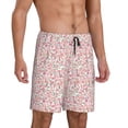 thumbnail image 2 of Sikiie Floral Retro Style Mens Pajama Shorts, Lightweight Lounge Pant with Pockets Soft Sleep Pj Shorts for MenXX-Large, 2 of 6