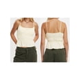 thumbnail image 2 of LMLYSoH Women's Summer Slim Camisole Spaghetti Strap Lace Trim Smocked Tank Tops Streetwear, 2 of 9