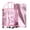 Pink 16", variant on 20" Rolling Tote Bag Grocery Bag on Wheels Shopping Trolley BubbleRush