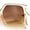 Peach - Brown, variant on Womens Bat Wing Oversized Rectangular Plastic Fashion Sunglasses White - Smoke