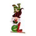 thumbnail image 1 of Adorno navideño de madera con letras, decoración navideña, centro de mesa decorativo, reutilizable Enano, 1 of 9