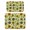 White-489, variant on 2pcs Floral Sunflower Coffee Mat Set, Pattern Absorbent Pad, Non-Slip Countertop Protector, Boho Rustic Style