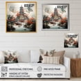 thumbnail image 4 of Designart "Buddhist Landscape in China I" Landscapes Framed Wall Art Decor - Traditional Red China Hallway Framed Wall Art Decor, 4 of 6