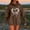 A_ Brown, variant on Women's Graphic Hoodies Heart Print Drawstring Long Sleeve Pocket Sweatshirt Fall Fashion Pullover Tops Light Blue XL