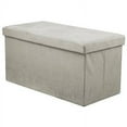 Sorbus Storage Bench Chest with Collapsible/Folding Bench Ottoman with