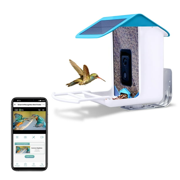 Smart Bird Feeder with Camera,YBLOC Bird House,AI Smart Bird Feeder