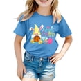 thumbnail image 5 of Easter for Boys Vintage Comfy Blue Rabbit Print Summer Easter Tshirt 2026 Happy Easter Tees Cotton Short Sleeve Tops, 5 of 5